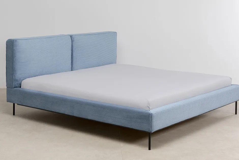 Best Sale Bed East Side Cord Blue 160x200cm Bedden|Kasten