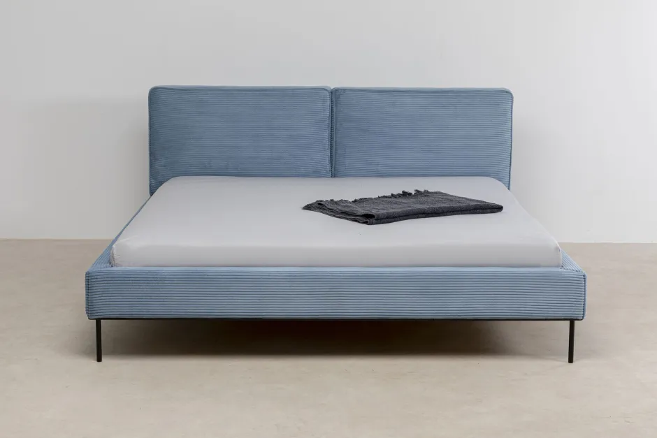 Best Sale Bed East Side Cord Blue 160x200cm Bedden|Kasten