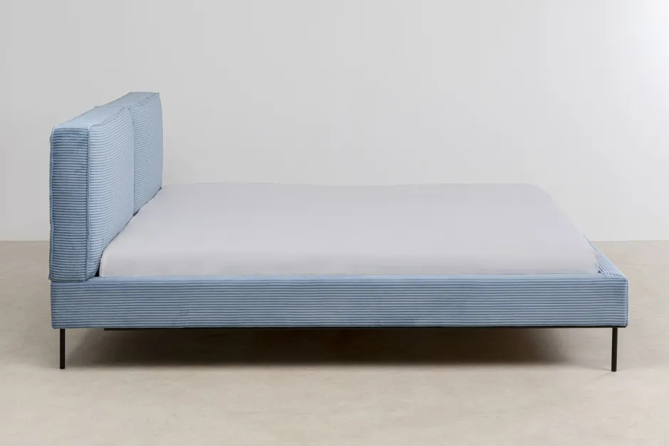 Best Sale Bed East Side Cord Blue 160x200cm Bedden|Kasten