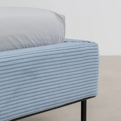 Best Sale Bed East Side Cord Blue 160x200cm Bedden|Kasten