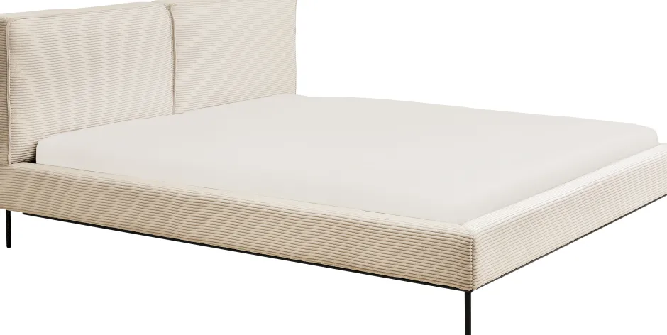 Flash Sale Bed East Side Cord Creme 180x200cm Bedden|Kasten