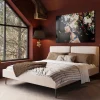 New Bed East Side Cord Creme 160x200cm Bedden|Kasten