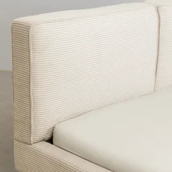 New Bed East Side Cord Creme 160x200cm Bedden|Kasten