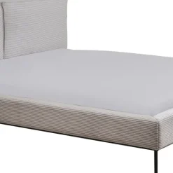 Outlet Bed East Side Cord Grey 180x200cm Bedden|Tuinmeubelen