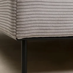 Outlet Bed East Side Cord Grey 180x200cm Bedden|Tuinmeubelen