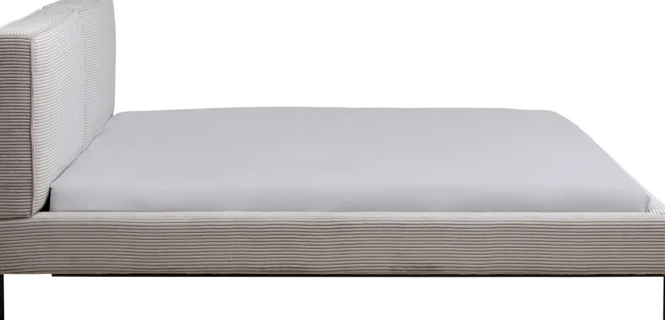 Cheap Bed East Side Cord Grey 160x200cm Bedden|Kasten