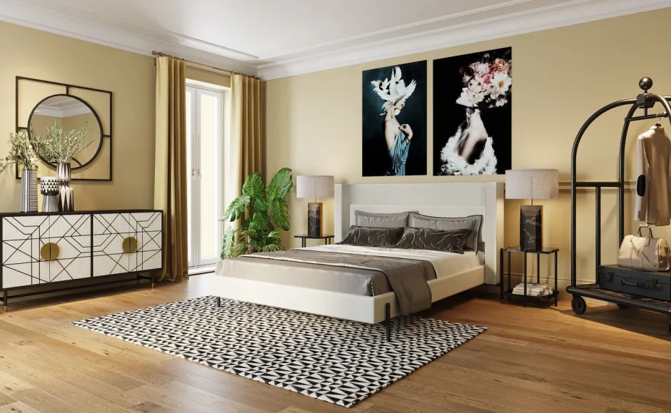 Shop Bed Tivoli Ecru 180x200cm Bedden|Kasten