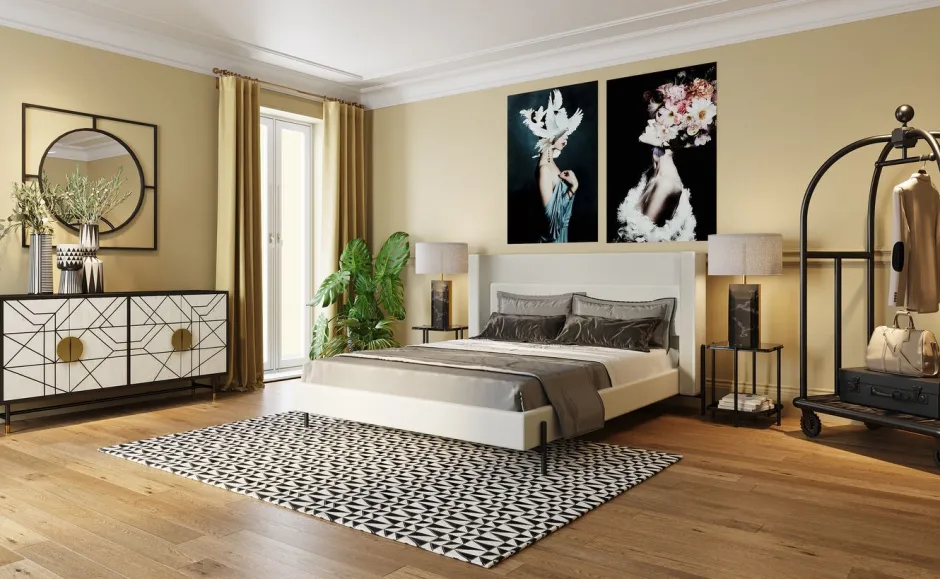 Outlet Bed Tivoli Ecru 160x200cm Bedden|Kasten