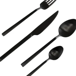 Shop Bestek Gloria Mat Zwart (16 Stuks) Servies & Tafelaccessoires|Kasten