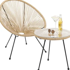 Cheap Bijzettafel Acapulco Natuur Kasten|Tafels