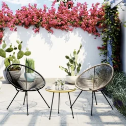 Cheap Bijzettafel Acapulco Natuur Kasten|Tafels