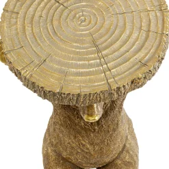 Best Bijzettafel Animal Beer Goud 35x34cm Kasten|Tafels
