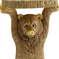 Best Bijzettafel Animal Beer Goud 35x34cm Kasten|Tafels