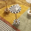 Outlet Bijzettafel Domero Star Brown White Ø40cm Kasten|Tafels