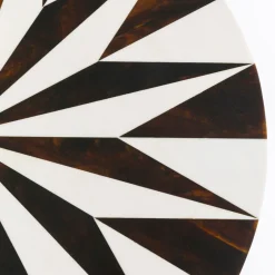 Outlet Bijzettafel Domero Star Brown White Ø40cm Kasten|Tafels