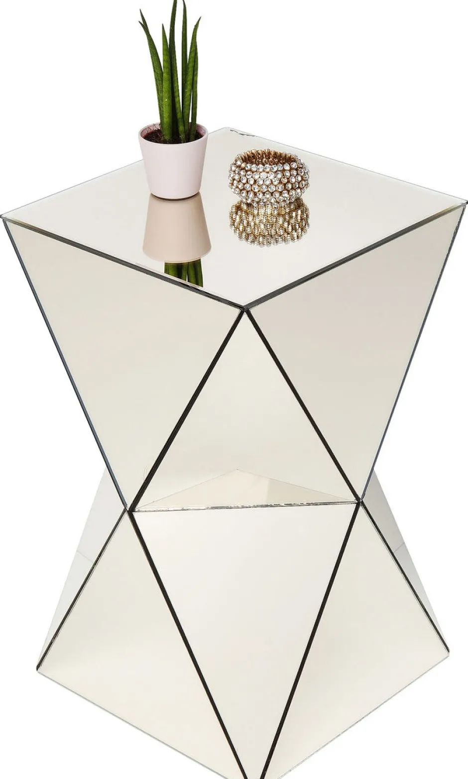 Best Bijzettafel Luxury Triangle Champagne Kasten|Tafels