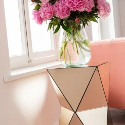 Best Bijzettafel Luxury Triangle Champagne Kasten|Tafels