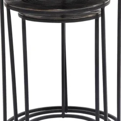 Best Bijzettafel Marrakesh (3-delig) Ø48cm Kasten|Tuinmeubelen