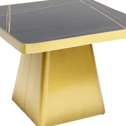 Best Bijzettafel Miler Gold 60x60cm Kasten|Tafels