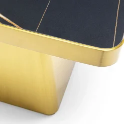 Best Bijzettafel Miler Gold 60x60cm Kasten|Tafels