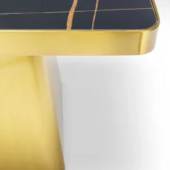 Best Bijzettafel Miler Gold 60x60cm Kasten|Tafels