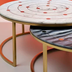 Shop Bijzettafel Mystic Rond (2-delig) Ø90cm Kasten|Tafels