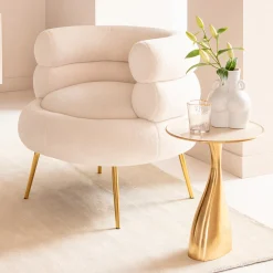 Cheap Bijzettafel Spacey Gold Ø36cm Kasten|Tafels