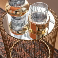 Sale Bijzettafel Wire Messing (2-delig) Ø44cm Kasten|Tafels