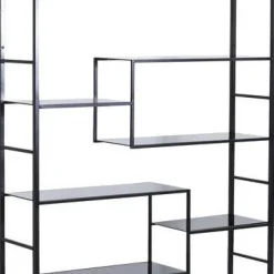 Best Sale Boekenkast Loft Zwart 195x115cm Kasten|Tuinmeubelen