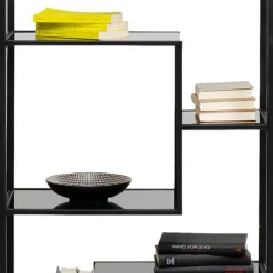 Clearance Boekenkast Loft Zwart 195x60cm Tuinmeubelen