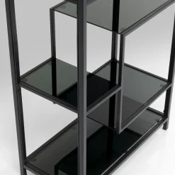 Clearance Boekenkast Loft Zwart 195x60cm Tuinmeubelen