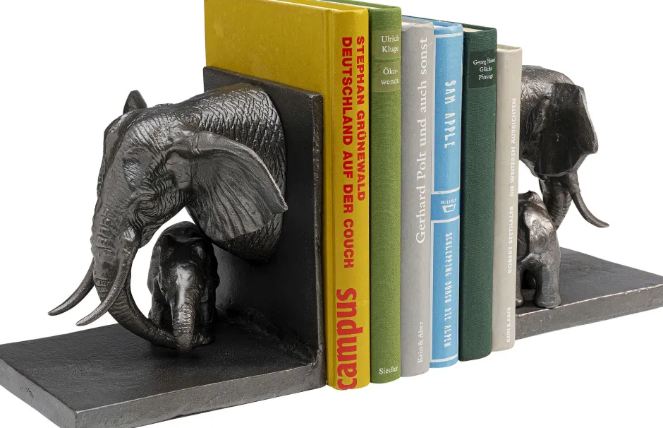 Shop Boekensteun Elephant Family (Set Van 2) Woondecoratie|Kasten