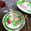 Best Bord Flamingo Holidays Oval 40cm Servies & Tafelaccessoires|Woondecoratie