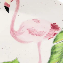 Best Bord Flamingo Holidays Oval 40cm Servies & Tafelaccessoires|Woondecoratie