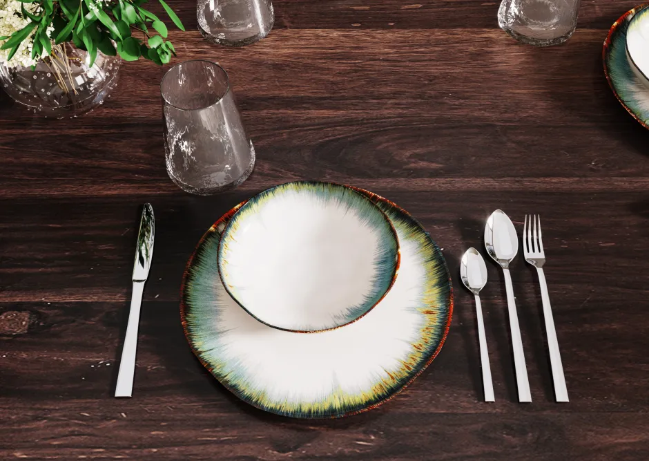 Discount Bord Laguna Blauw Ø26cm Servies & Tafelaccessoires|Kasten