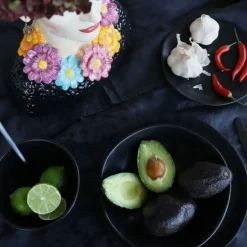 Best Sale Bord Organic Zwart Ø26cm Servies & Tafelaccessoires|Kasten
