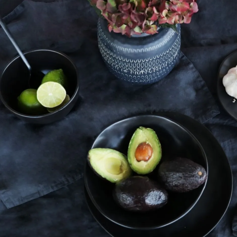 Hot Bord Organic Zwart Ø20cm Servies & Tafelaccessoires|Kasten