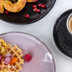 Hot Bord Organic Zwart Ø20cm Servies & Tafelaccessoires|Kasten