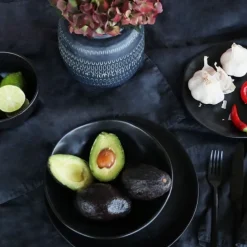 Hot Bord Organic Zwart Ø20cm Servies & Tafelaccessoires|Kasten