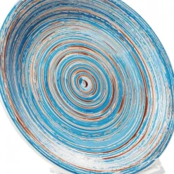 Cheap Bord Swirl Blauw Ø19cm Servies & Tafelaccessoires|Kasten