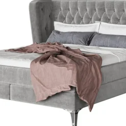 Best Boxspringbed Benito Moon Grey 160x200cm Bedden|Kasten