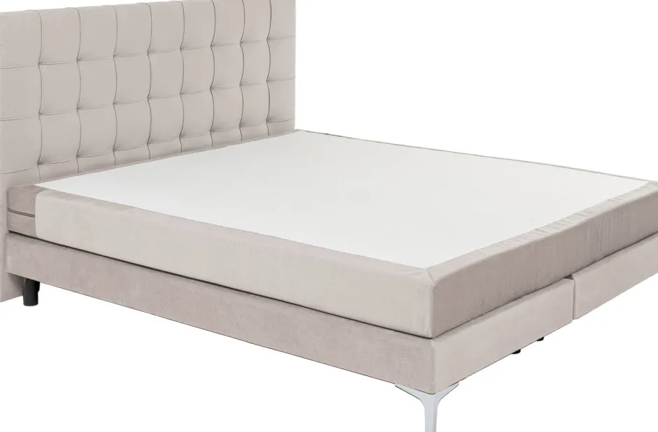 Hot Boxspringbed Benito Star Cream 160x200cm Bedden|Kasten