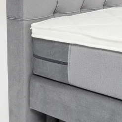Online Boxspringbed Benito Star Grey 160x200cm Bedden|Kasten