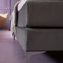 Outlet Boxspringbed Benito Star Grey 180x200cm Bedden|Kasten