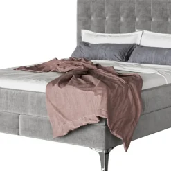 Outlet Boxspringbed Benito Star Grey 180x200cm Bedden|Kasten
