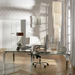 Store Bureau Lorenco Chrom Winkelcombi 210x180cm Kasten|Tafels