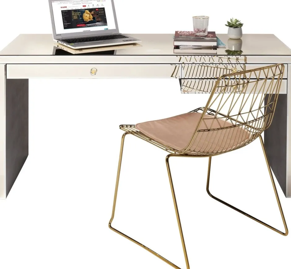 Sale Bureau Luxury Champagne 140x60cm Kasten|Tafels