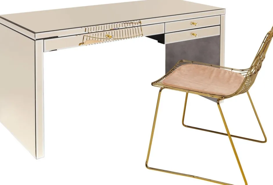 Sale Bureau Luxury Champagne 140x60cm Kasten|Tafels