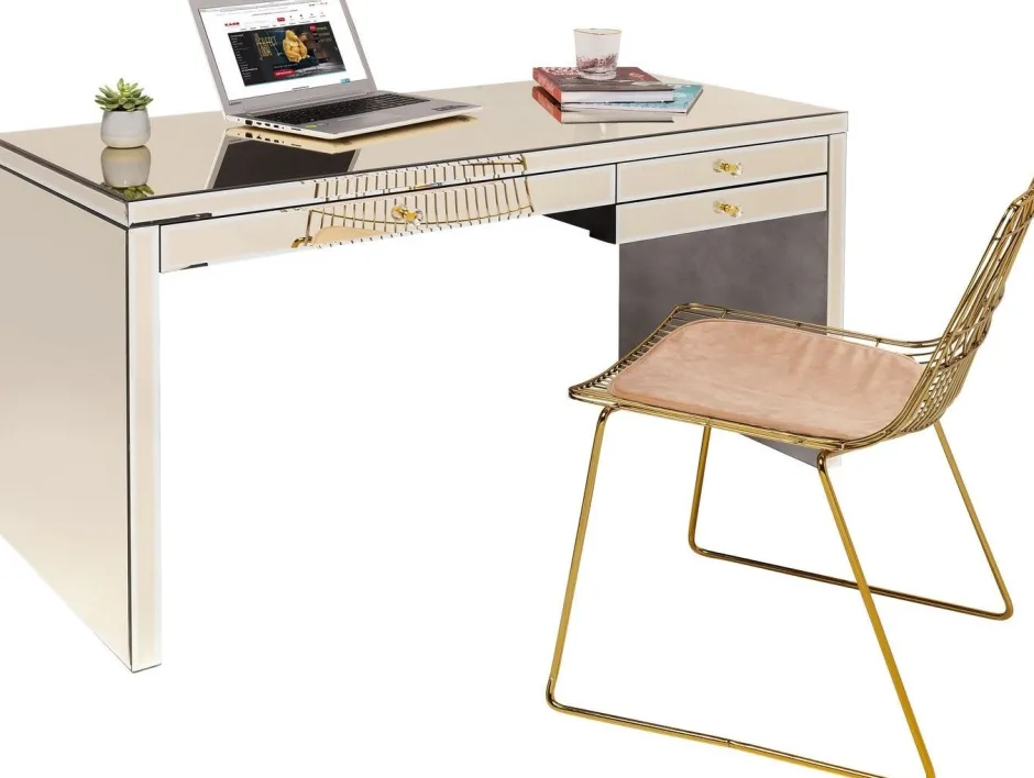 Sale Bureau Luxury Champagne 140x60cm Kasten|Tafels