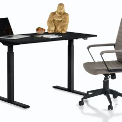 Outlet Bureau Office Smart Zwart Zwart 120x70cm Kasten|Tafels